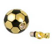 Silver Soccer Ball Keepsake Pendant Urn for Cremains